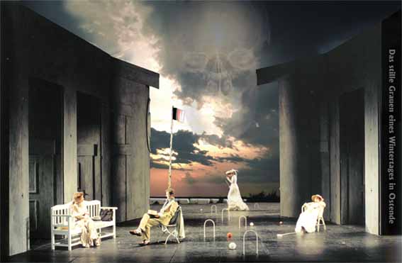 Das stille Grauen eines Wintertages in Ostende